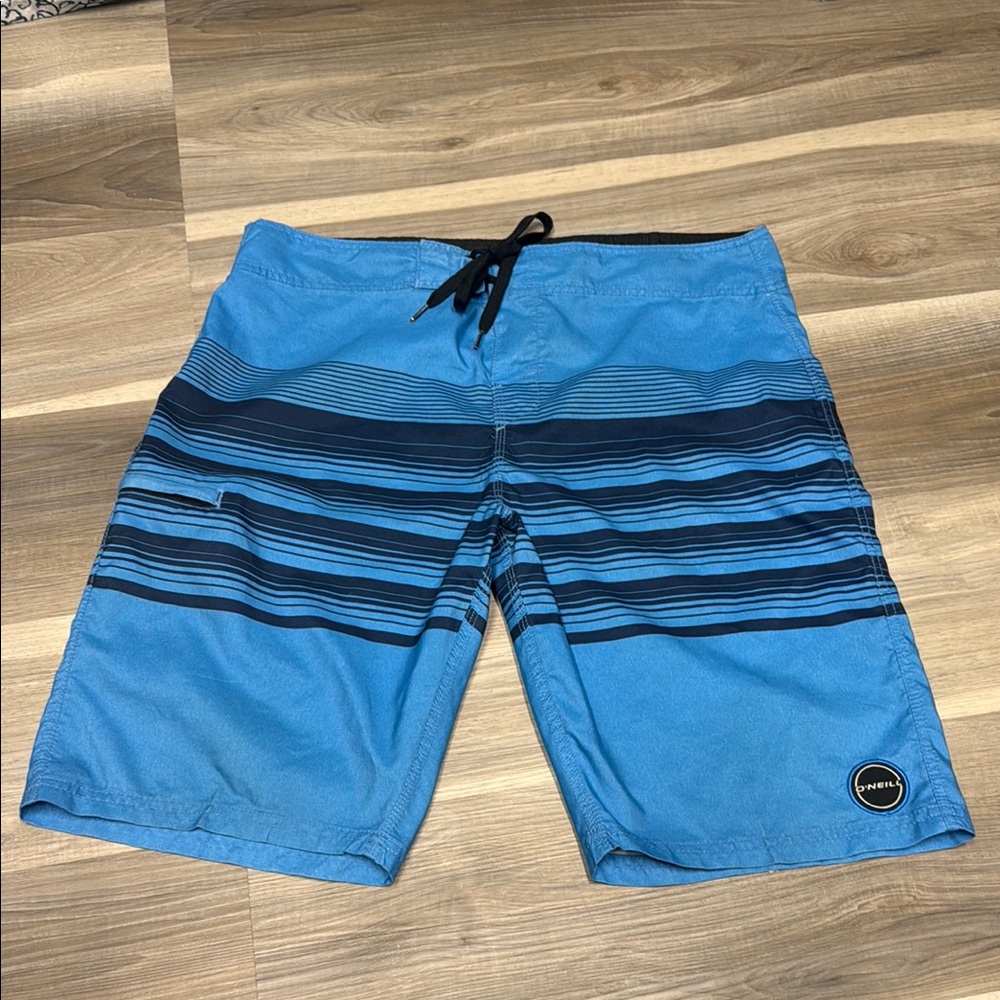 O’Neill Men's Blue Striped Swim / board Shorts size 34